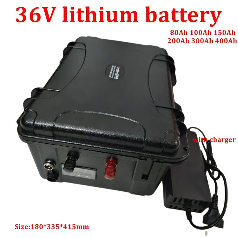 

36V 40Ah 50Ah 80Ah 100Ah 200Ah 300Ah 400Ah lithium ion battery pack for 4000W 2000w tricycle scooter boat Solar energy EV