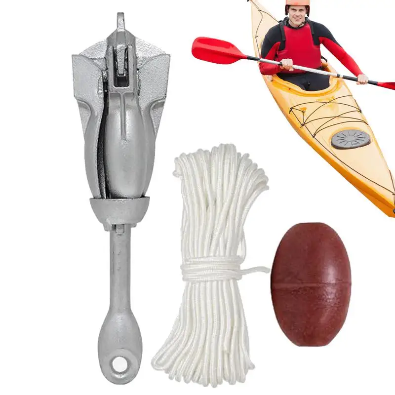 

Kayak Anchoring System Boat Anchoring System Kit Folding Heavy-Duty Retrievable Boat Accessories For Lake Fishing Kayaking Dock