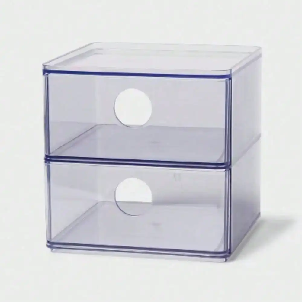 Clear Stackable Drawer - Brightroom: Plastic Shower Organizer & Bath Caddy, 6"X6"X6"