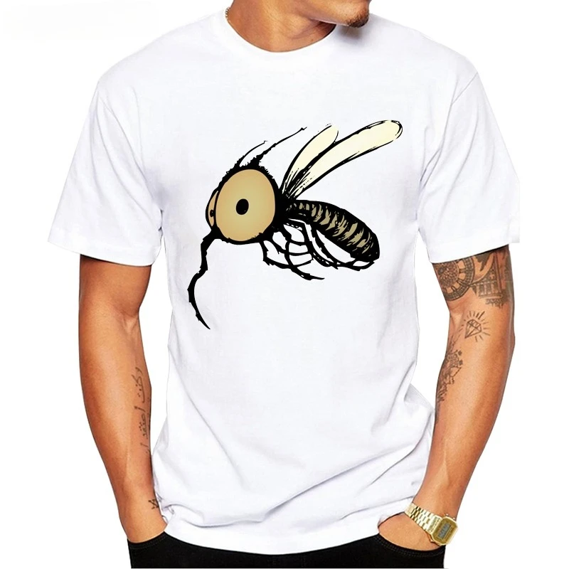 HOT SALE New Arrivals Cool Design Men's Fashion Mosquito Printed T-Shirt Short Sleeve O-neck Tops Hipster Tee Comfortable