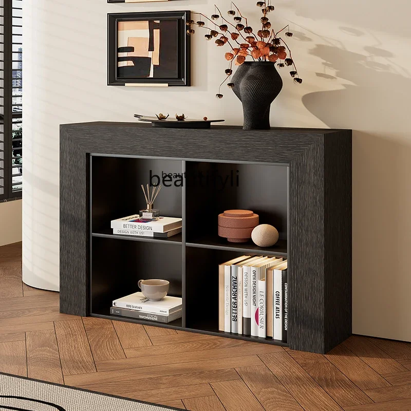 

LJYFrench porch cabinet half wall partition rack fireplace TV cabinet