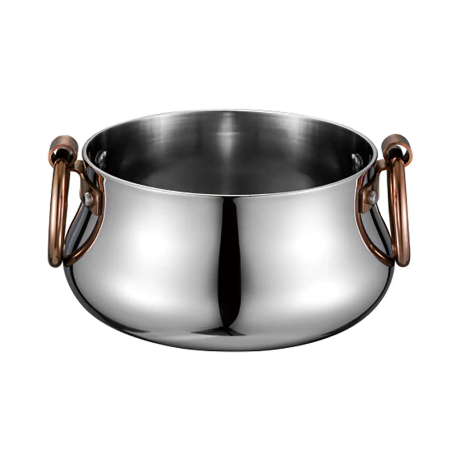 Stainless Steel Hot Pot Induction Compatible Cookware Thickened for Home Kitchen