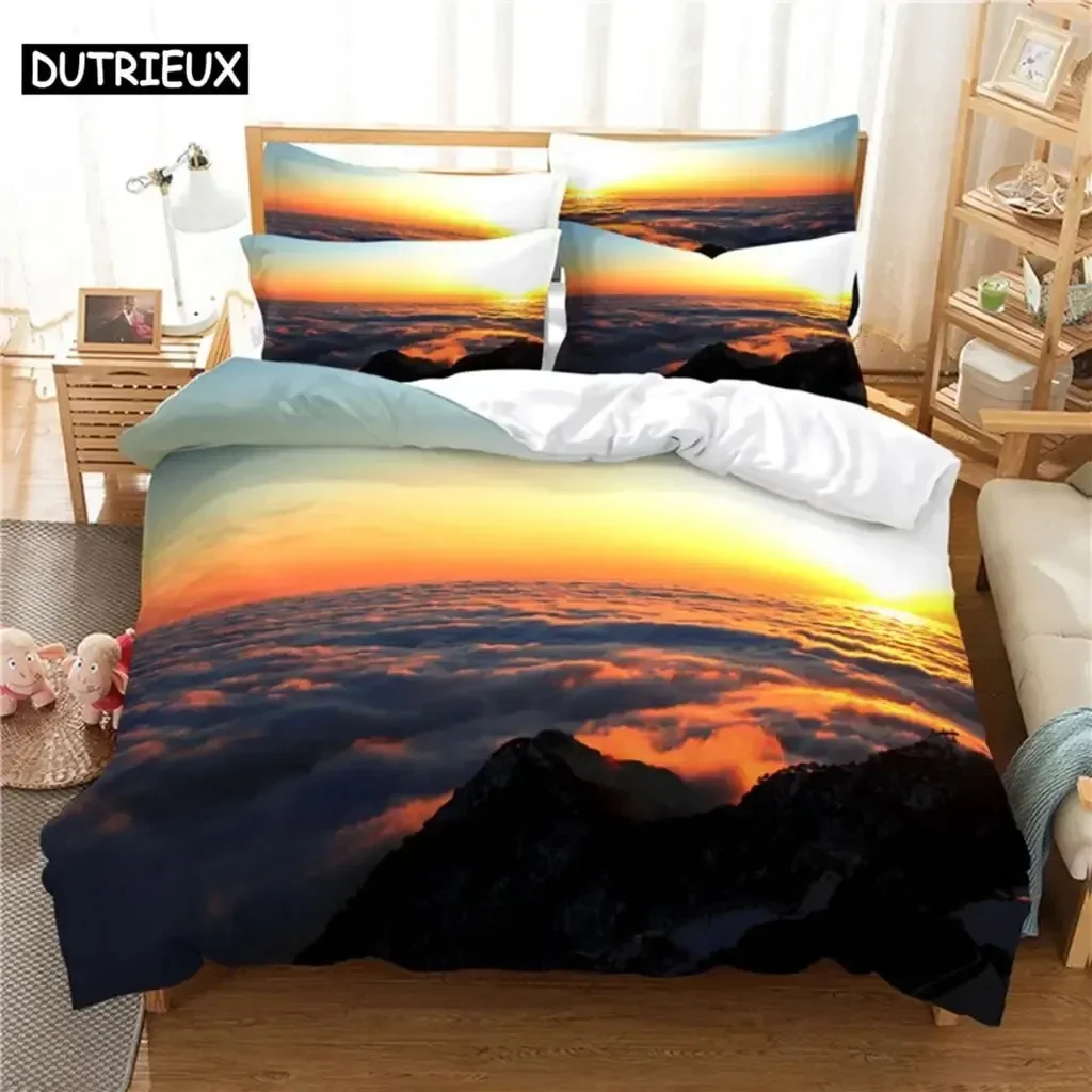 

New 3D Print Beautiful Scenery Bedding Set Single Twin Double Queen King Cal King Size Bed Linen Set