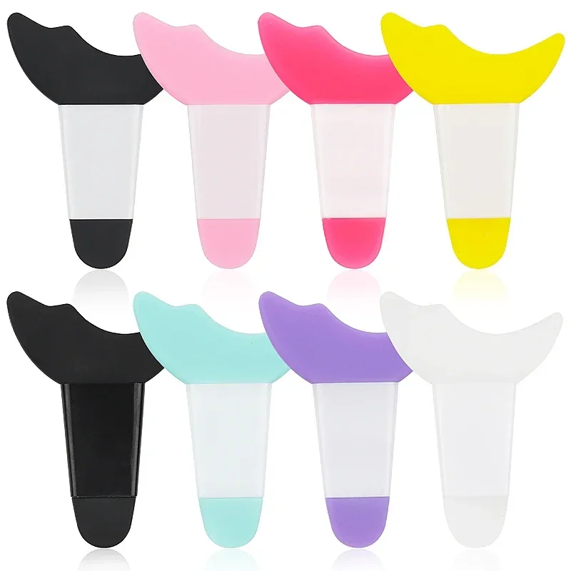 Sdotter 1 Pc Resusable Eye Makeup Aid Silicone Eyeliner Eyebrow Stencils Face Cream Mask Applicator Beauty Tools