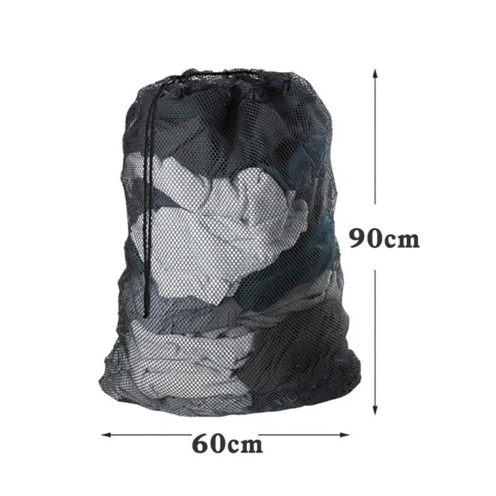Creative Large Size Storage Laundry Mesh Bag Useful Large Organizer Net Drawstring Wash Sack Washing Laundry Bag Clothes Bags