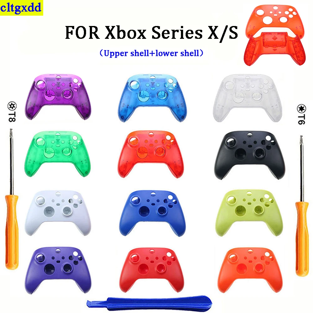 

Cltgxdd 1 set of color plastic front and rear shell panels FOR Xbox Series X/S controllers, upper and lower shell hard shell