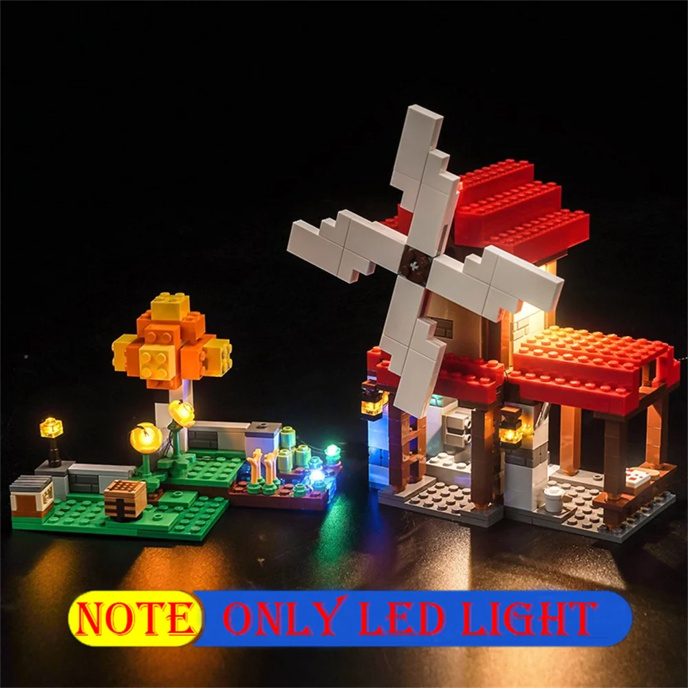 Lighting Set For 21262 Minecraft Game The Windmill Farm Not Include Building Blocks (Only Led Light Kit)