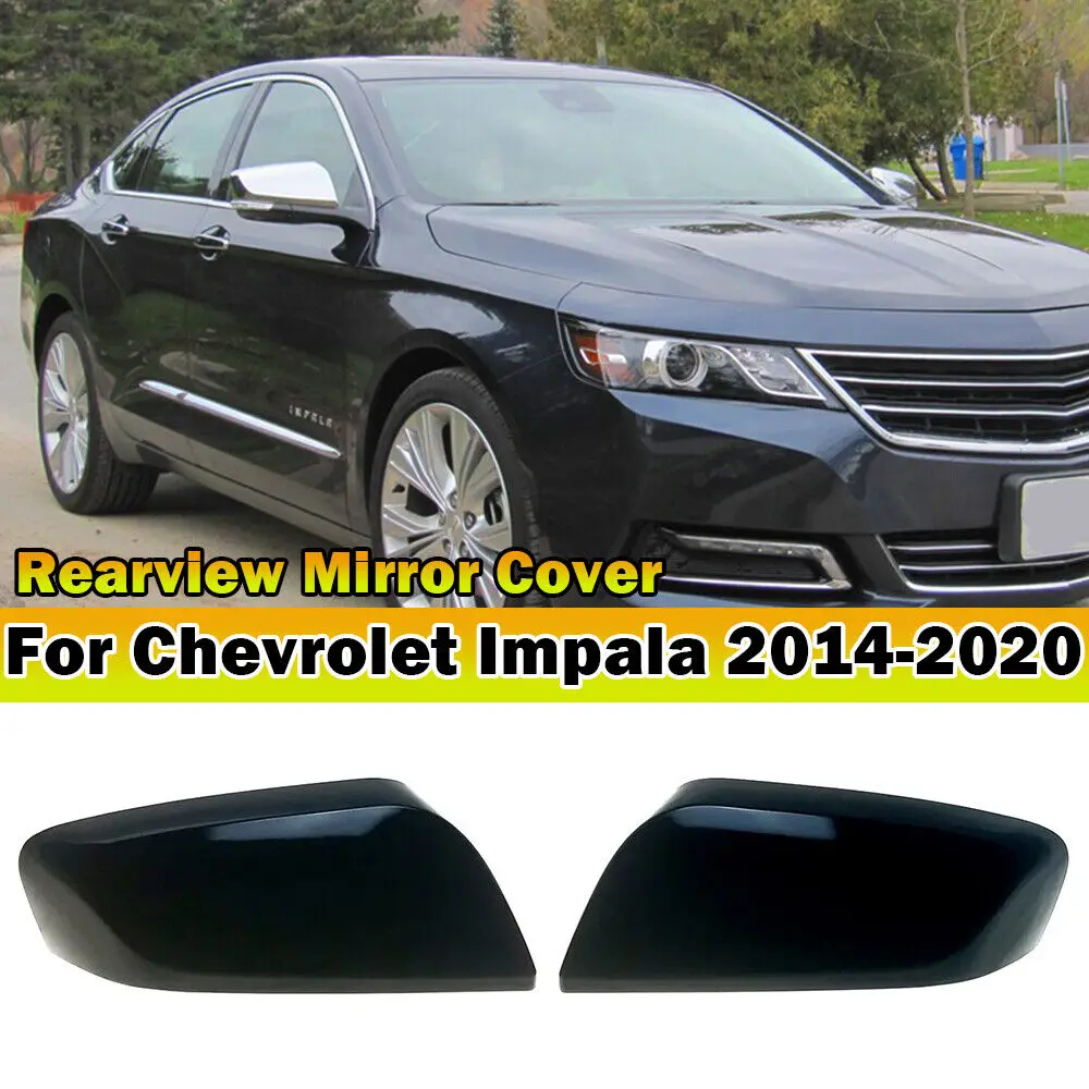 

For US Chevrolet Impala 2014-2020 Car Sticker Rearview Side Mirror Cover Wing Cap Exterior Door Rear View Case Trim Carbon Fiber