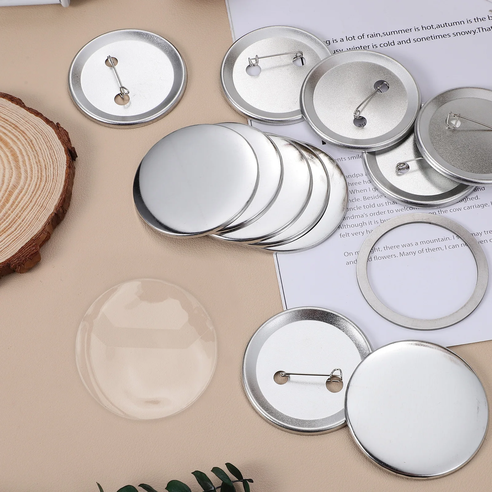 

60 Pcs Badge Case Holder Holders Clear Protector Brooch Protective Film Heavy Duty Pin Button Frame
