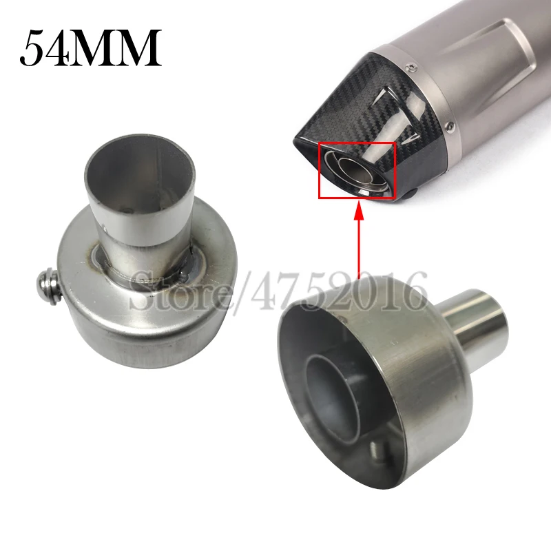 Tuyau d'échappement de Moto dédié DB Killer 54MM Echappement silencieux en acier inoxydable Moto modifier le Tube d'échappement de vélo
