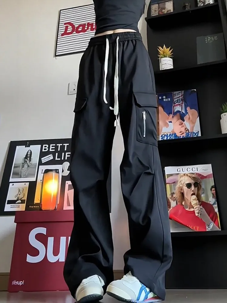 

Брюки для скалолазания в американском стиле ретро Bla Soft ell, рабочая одежда на молнии с несколькими кетами, уличные брюки для альпинизма ex