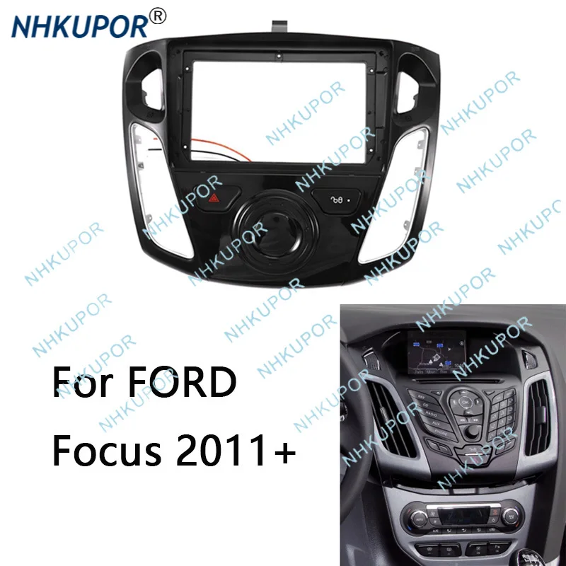 2 Din Car Radio Installation Frame Kit Automotive Player Fascia For FORD Focus 2012 2013 2014 2015 2016 2017 2018