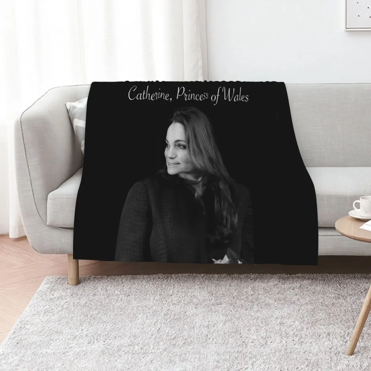 HRH Duchess of Cambridge now Catherine, Princess of Wales Islington 2015 Throw Blanket Soft Big Bed linens Blankets