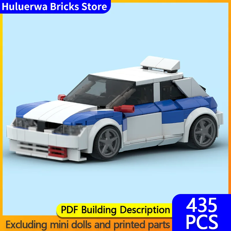 

Speed Hypercar Model MOC Building Bricks 306 Maxi Retro Rally Racing Modular Technology Gifts Holiday Assemble Children Toy Suit