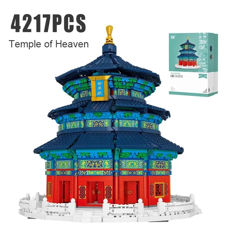 4217Pcs Creative Temple of Heaven Building Blocks Kit MOC Modular Palace Model Building Sets Gifts for Adults Kids Boys Toys