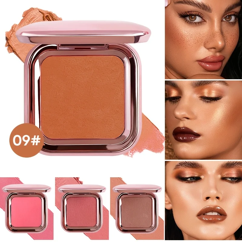 Cream Blush With Mirror And Makeup Brush Long Lasting Cheek Color Tint Face Makeup Cosmetic