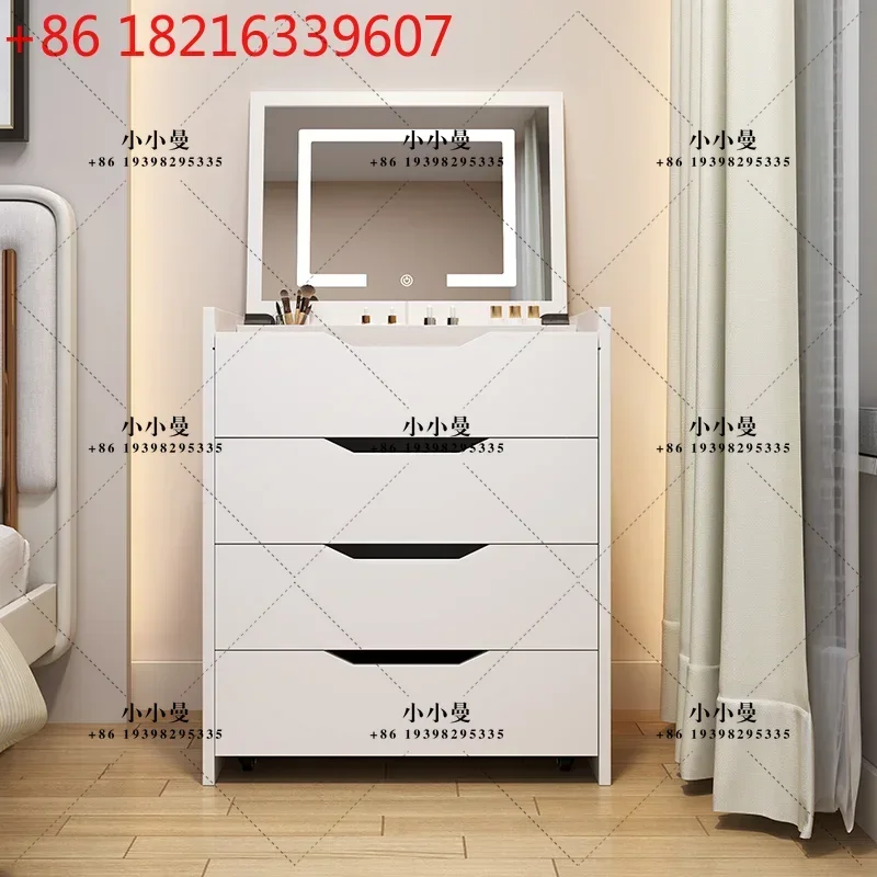 YAO Modern Nordic Vanity Table Drawers Storage Trendy Organizer Vanity Table With Mirror Bedroom Coiffeuse De Chambre Furniture