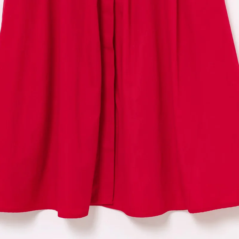 HXAO エレガントなパーティードレス 2025 レディース春夏半袖レッドミディドレスファッションカジュアル Y2k ロングドレス Vestidos