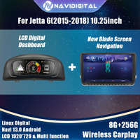 Navidigital 10.25'' Car Lcd Digital Dashboard Cluster For Jetta 6 mk6 2015-2018 Years Cockpit Android player Navigation Radio