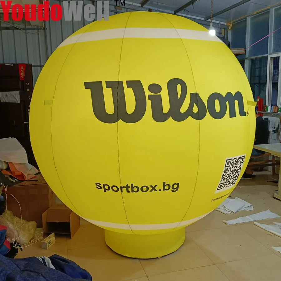 Logo customized Inflatable Sports Store Promotional balloon Inflatable Tennis Ball for Decoration