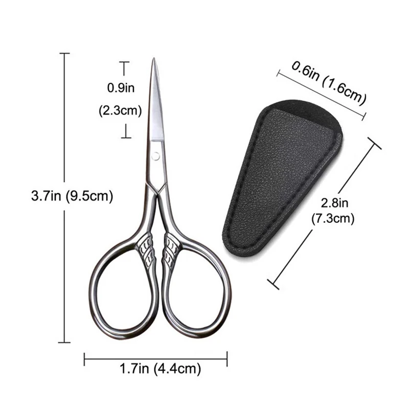 1 pz in acciaio inox piccolo trucco forbici da toelettatura sopracciglia per Manicure unghie cuticola barba e baffi Trimmer naso strumento per capelli