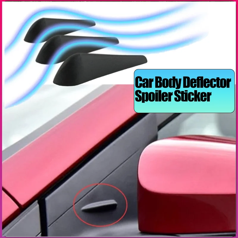 

Car Body Deflector Spoiler Sticker Wind Noise Reduction Rectifying Styling Mouldings Fairing Strips 10pcs/set Auto Accessories