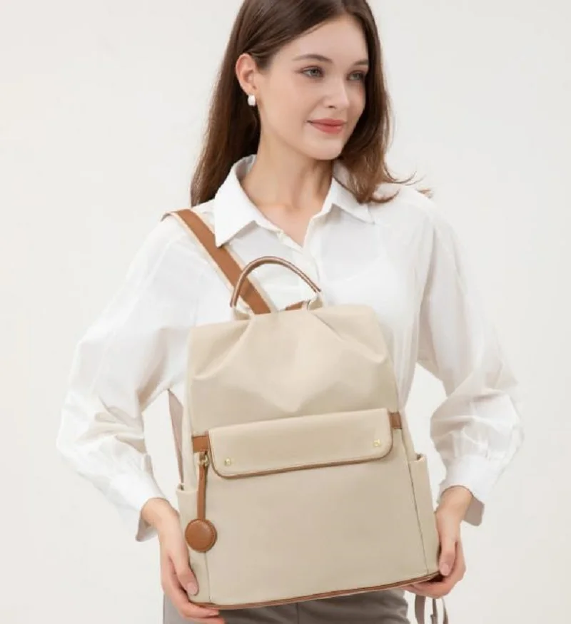 Korean Fashion New Men Women's High Quality Waterproof Nylon Travel Backpacks Large Capacity Shoulder Bags Notebook School Bag