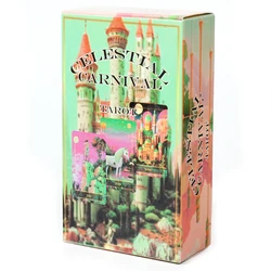 2024 Newest Celestial Caranival Tarot Tarot Cards Divination Deck English Oracle Board Playing INK Table Game For Party