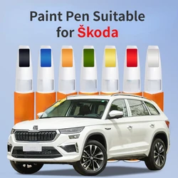 Paint Pen Suitable for Škoda Auto Special Paint Fixer Skoda Clear White Speed Kamiq Rapid Car Paint Scratch Removal Repair