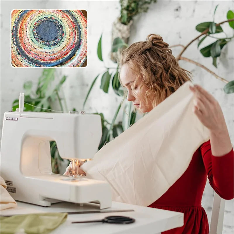 

AS60-6Rolls Jellyroll Batting Strip 2 1/4 Inch Total 150 Yards Cotton Blend Batting On A Roll,Flexible Quilt Batting For Rugs