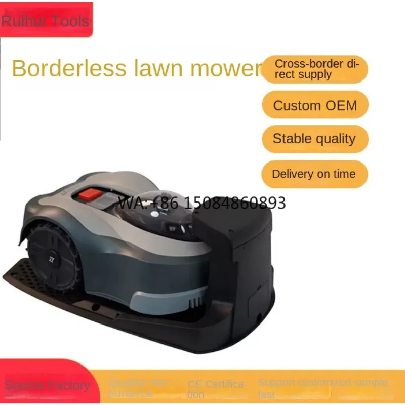 Tondeuse à gazon robotisée intelligente à haute efficacité, entièrement automatique, avec GPS, 1600W, pour usage industriel, tondeuse sans bordure, alimentée par batterie
