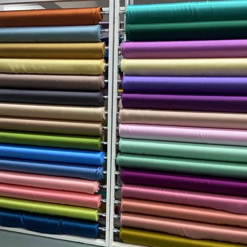 

16 Mmi Silk Plain Crepe Satin Fabric Mulberry Silk Satin Cheongsam Lining Dress Shirt Fabric Summer Wholesale
