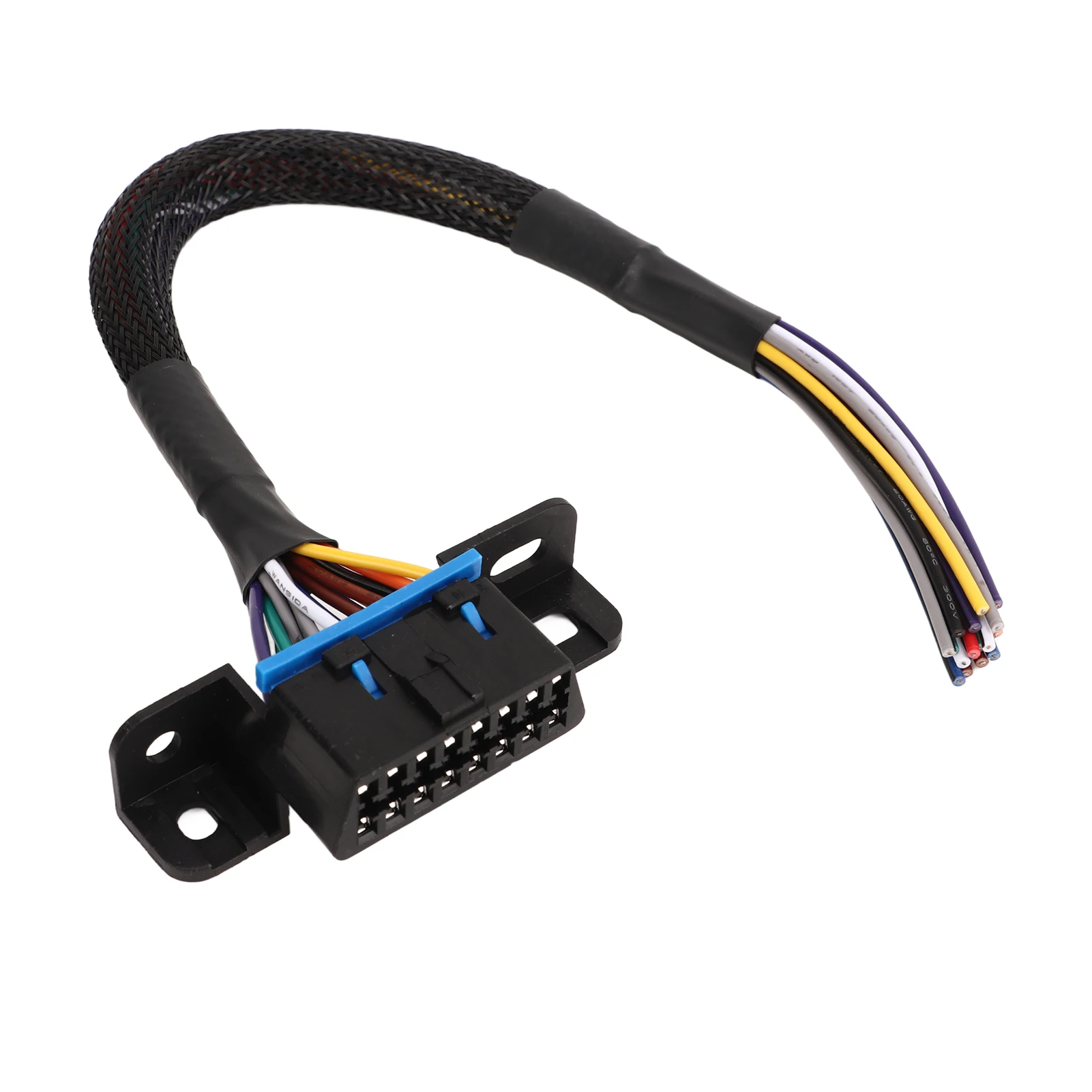 OBD2 Female To Open Cable High Strength Long Lasting Heat Resistant Rugged  Female To Open End Pigtail Cable for Car
