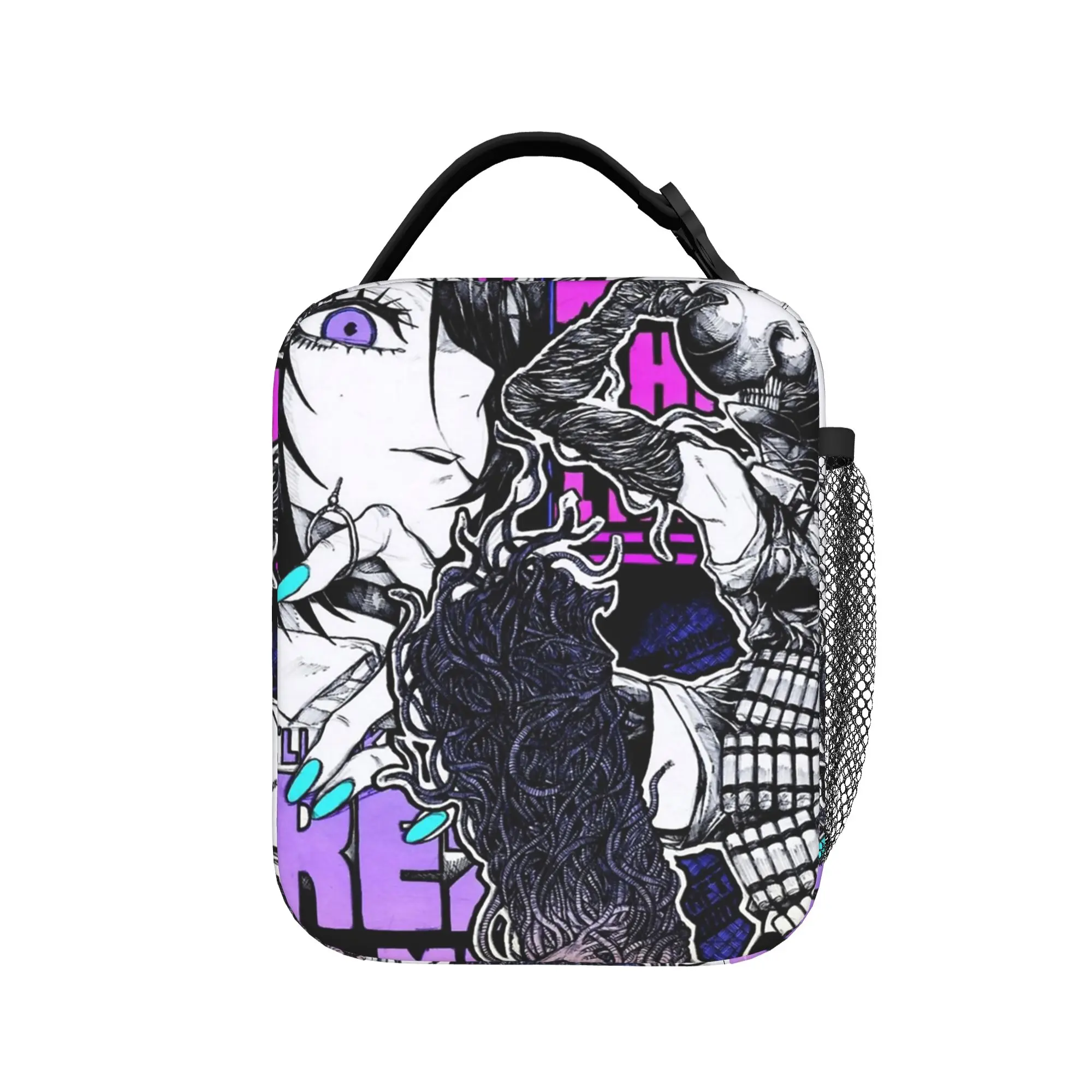 Reze Boom Girl Insulated Lunch Bag Thermal Bag Reusable,Lunch Container C-Chainsaws Man Leakproof Tote Lunch Box Girl Boy
