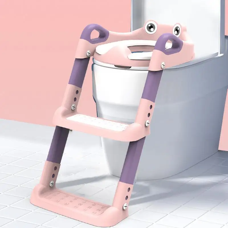 Foldable Toilet Training Seat Kids Potty SeatToilet Stool Foldable Toddler Potty Chair Adjustable Potty Training Toilet Seat For