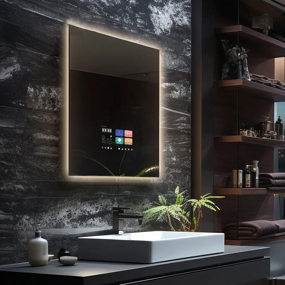 

High Quality Vercon AI Mirror Smart Bathroom Mirror Stable Bluetooth Mirror Youtube Spotify Android System