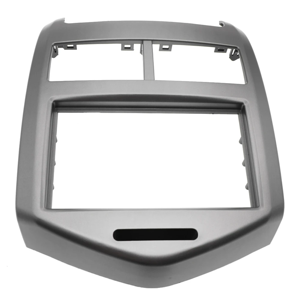 WQLSK 2 Din Radio Frame dla Chevrolet Aveo Sonic 2011+ Stereo Audio Panel Dash Mount Kit Trim DVD Fascia Adapter Cover — zdjęcie 3