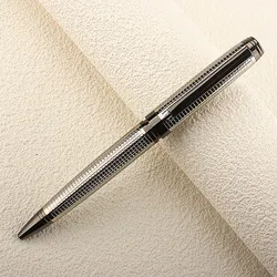 Metal Ballpoint Pen, Retractable Signature Pen Metal Housing Blue Ink Medium Point 0.7MM Office Business Writing Gift Ink Pen