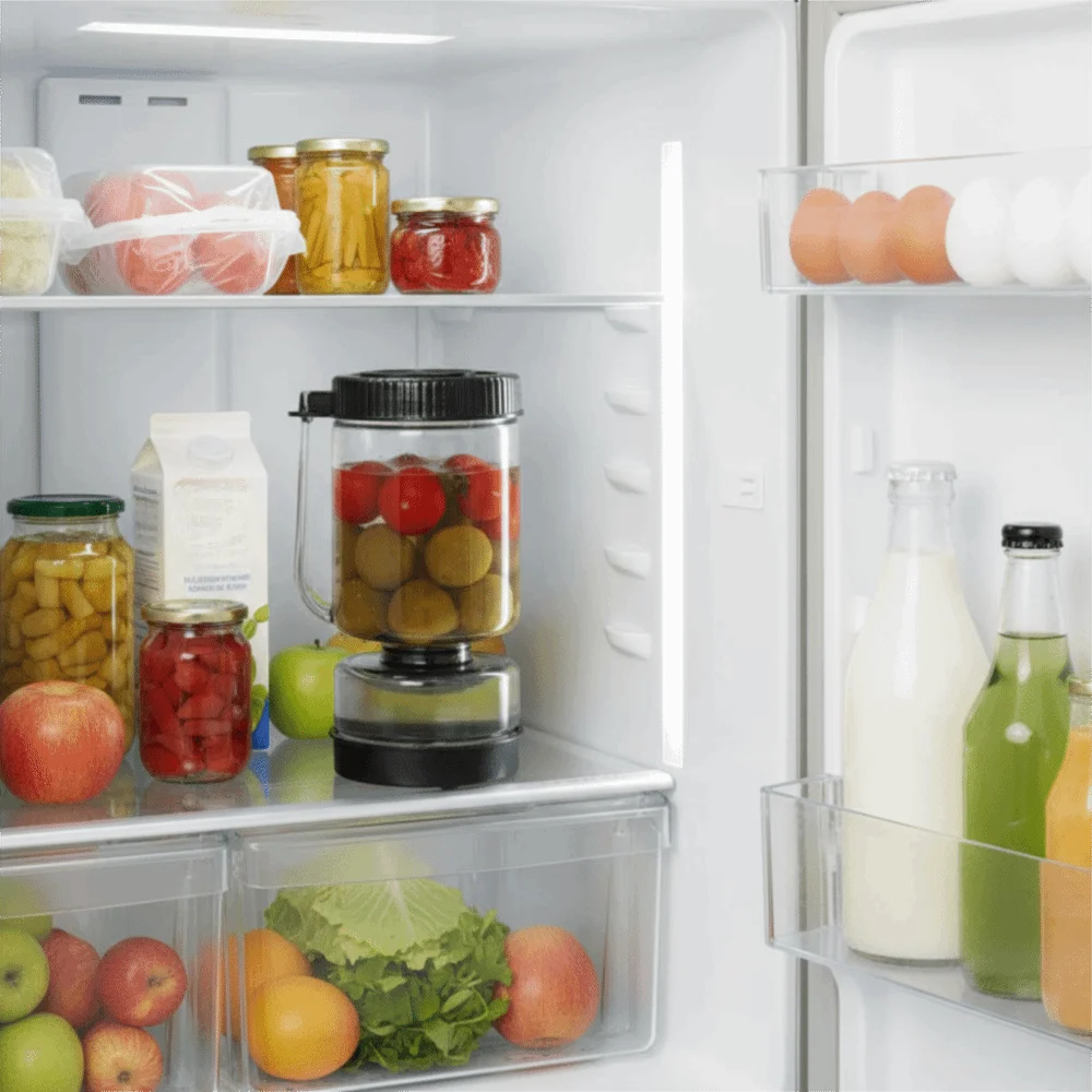 Hourglass Shape Glass Pickles Jar Perforated Explosion-proof Pickle Olive Container Leakproof Transparent