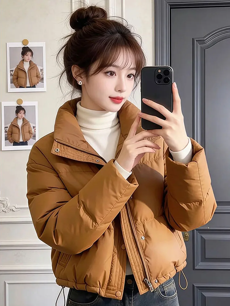 

Sli ort Cotton Jaet Women's Thiened Warm Stand Collar Winter New Arrival Coat Comfortable Cotton Clothing Coat