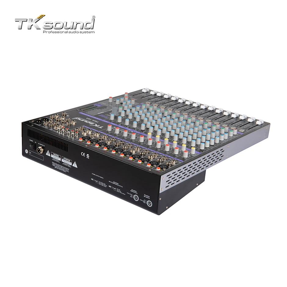 TKsound 16 Channel  Professional Digital Audio Mixer Power Sound System Mixer Console Music Speaker Mixer Audio