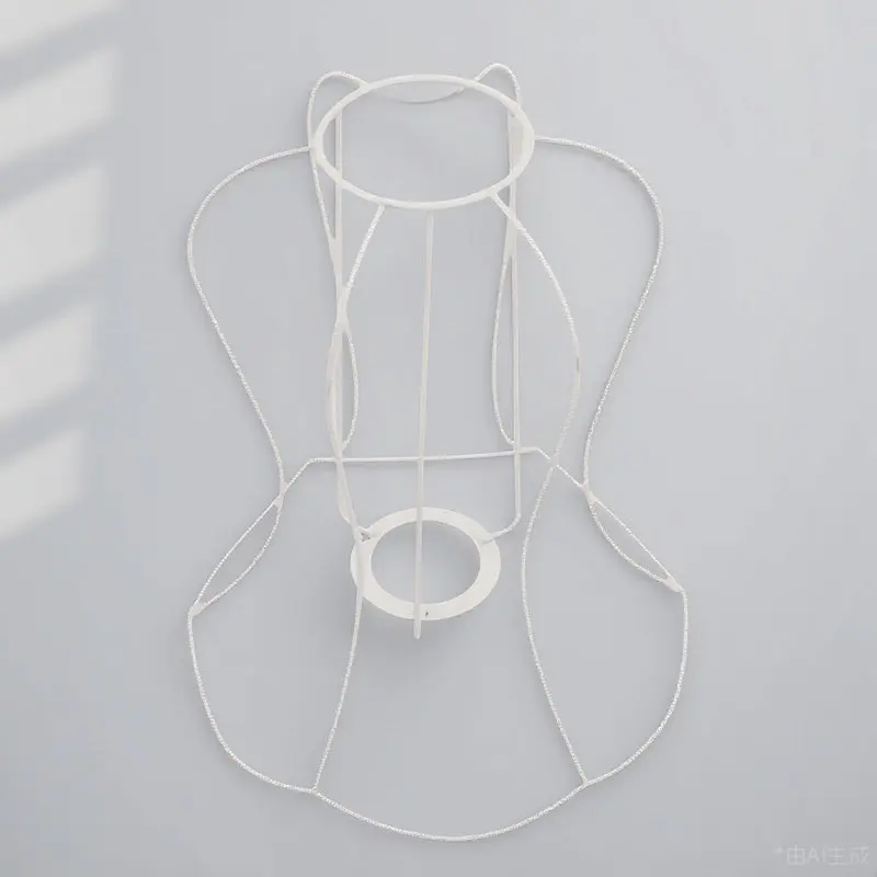 

DIY Lampshade Frame Iron Material Table Lamp Shade Frame Chandelier Lamp Shade Bracket Simple Structure High Hardness Stable