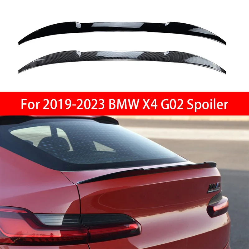 

For BMW 2019-2023 X4 G02 M Performance Style Car Tail Wings Fixed Wind Spoiler Rear Wing Auto Decoration Accessories