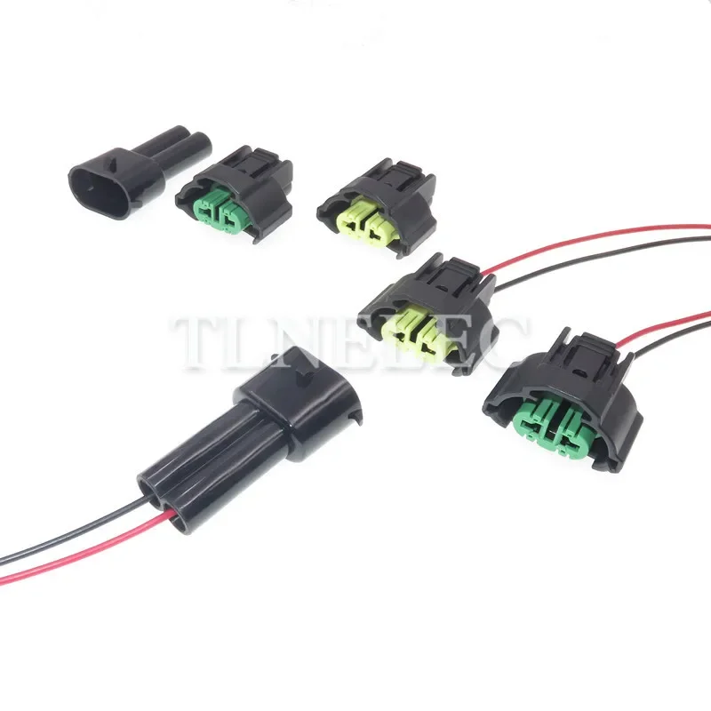 2 Pin Way Equivalent Auto Fog Lamp Sockets Car Wire Cable Connector For Japanese IAT MAT Applications Mazda Toyota 6189-0935
