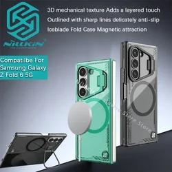 Nillkin For Samsung Galaxy Z Fold 6 Case lceblade Fold Magnetic Case metal support transparent Protective case phone case shell