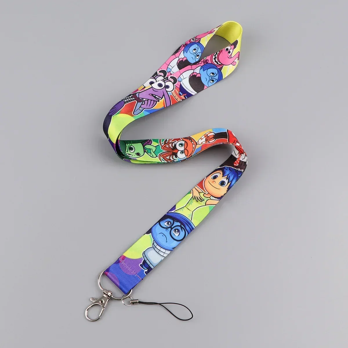 Disney Inside Out 2 Card Protective Case with Lanyards Credential Holder Key Neck Strap Badge Gym Keychain Pendant Kids Gifts