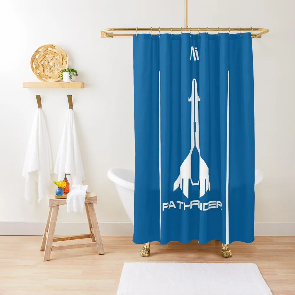

Pathfinder Mass effect Shower Curtain Washable Waterproof Fabric Shower Bathroom For Shower Bathroom Box Curtain