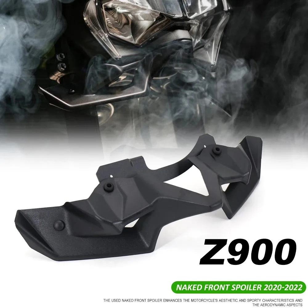 オートバイ-accessorie-新裸フロントスポイラーウイングレット空力翼キットスポイラー-kawasaki-z900-z-900-2020-2025-2024-2023
