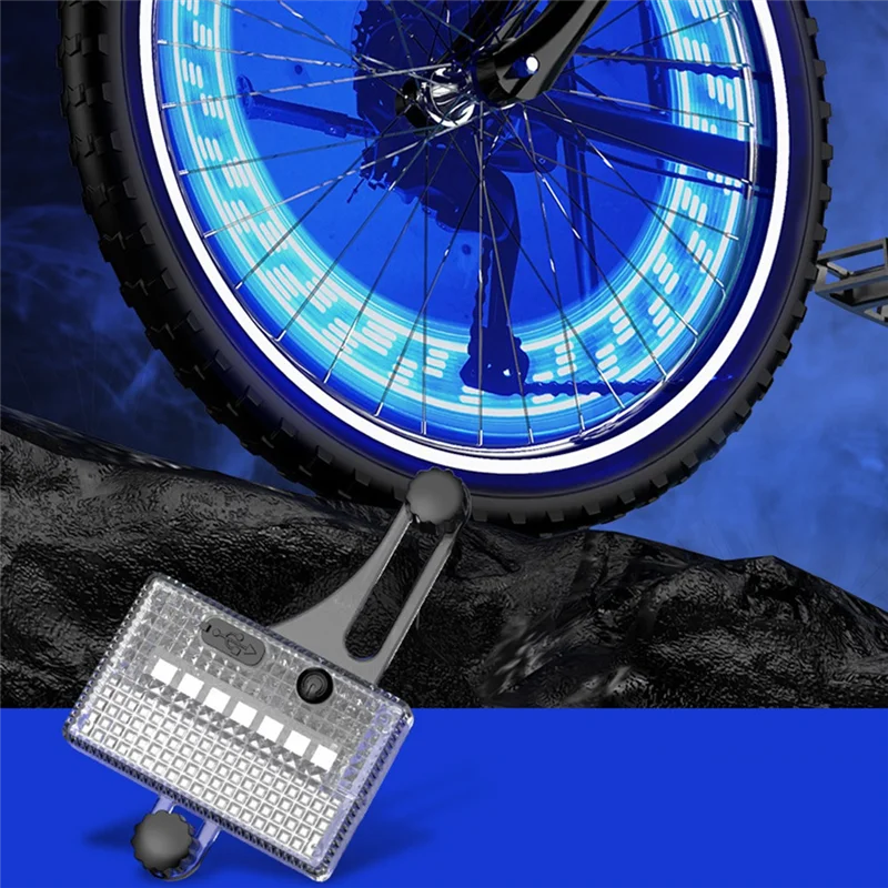 A51Q-Smart Sensing مقاوم للماء بالطاقة الشمسية LED الملونة عجلة الدراجة الخفيفة USB تكلم ضوء الإطارات ضوء السلامة لركوب الدراجات الليلية #3
