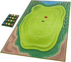 Tapis de frappe de golf, ensemble de jeu de golf décontracté, aides à l'entraînement de golf, sports de bureau à domicile